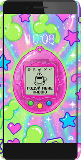 3D пластиковый матовый чехол Y2K Aesthetic Retro Pet: Годуй мене кавою для Huawei Honor 5X - 6784m-176 изображение 