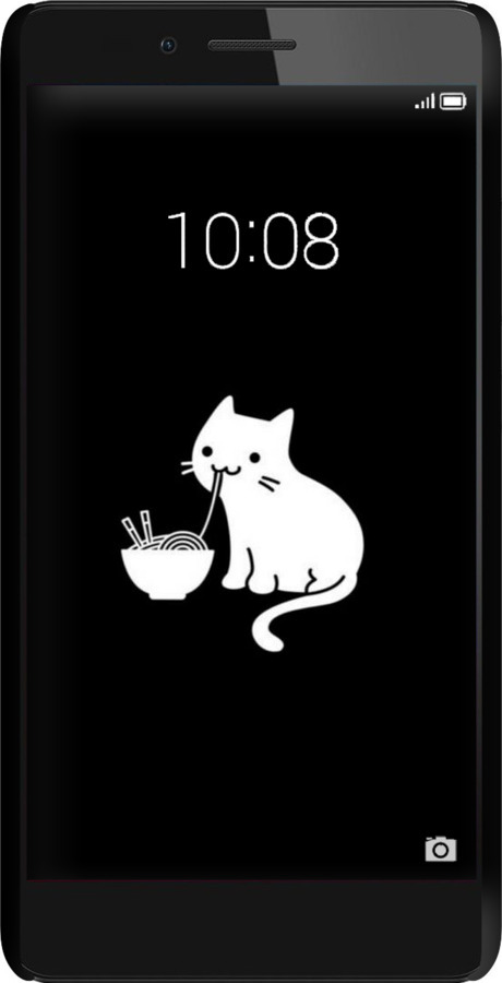 3D пластиковый матовый чехол С милым котом на черном фоне для Huawei Honor 5X - 6528m-176 изображение 