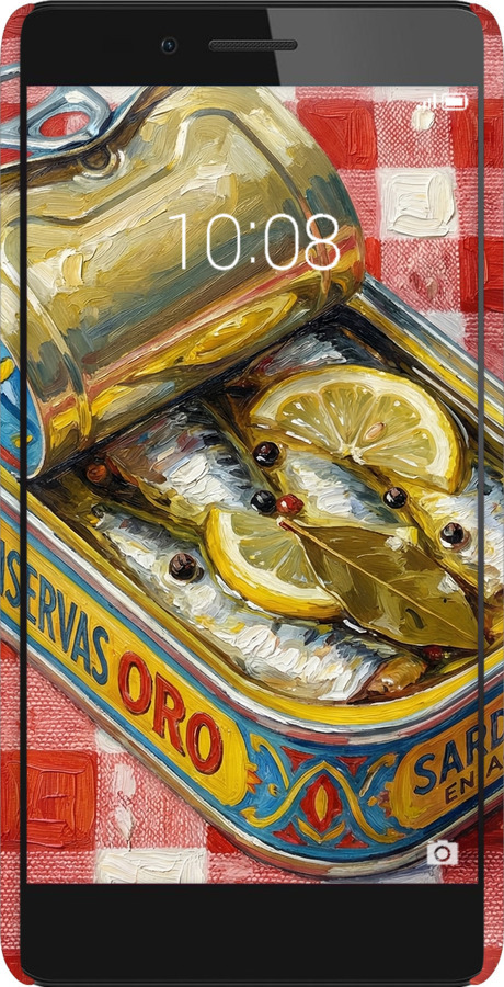 3D пластиковый матовый чехол Vintage Sardine Tin Phone для Huawei Honor 5X - 6772m-176 изображение 