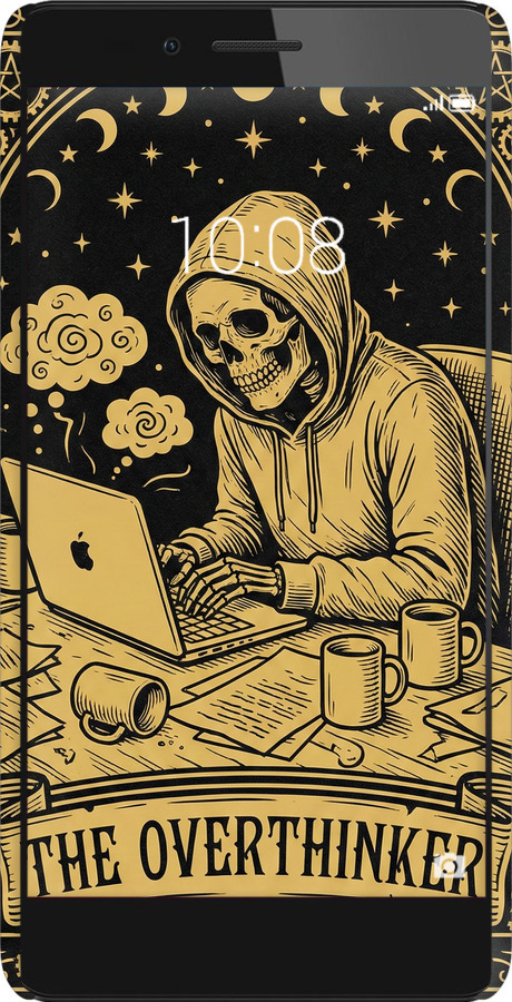 3D пластиковый матовый чехол The Overthinker для Huawei Honor 5X - 6774m-176 изображение 