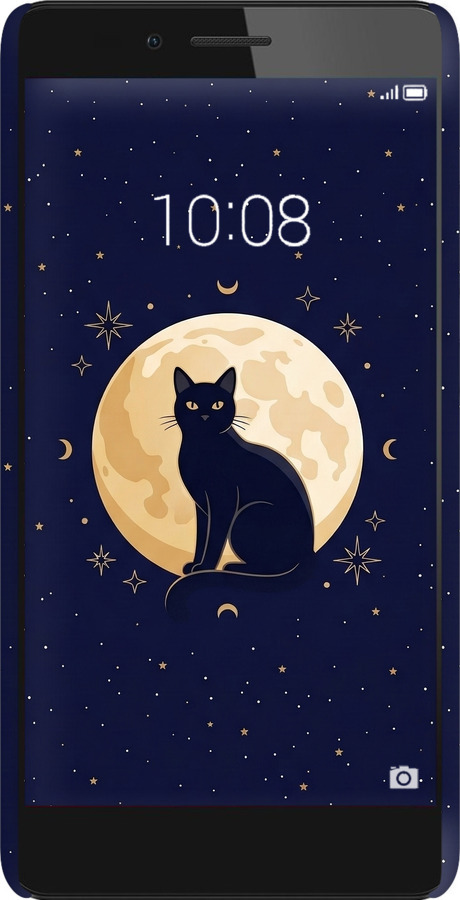 3D пластиковый матовый чехол Cute Cat Celestial/Witchy для Huawei Honor 5X - 6787m-176 изображение 