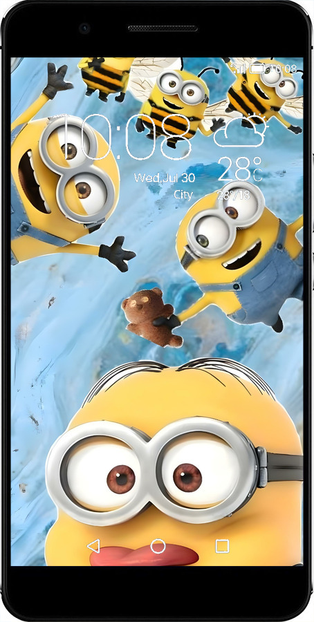 Силиконовый чехол Миньоны для Huawei Honor 6 Plus - 6386u-179 изображение 