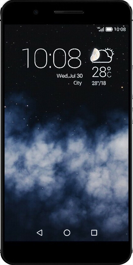Силиконовый чехол Ночное небо для Huawei Honor 6 Plus - 6450u-179 изображение 