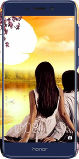 3D пластиковий матовий чехол Sunset для Huawei Honor 6C Pro - 6607m-1358 изображение 