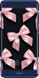 3D пластиковый матовый чехол Coquette Ribbons Dark Coquette для Huawei Honor 6C Pro - 6767m-1358 изображение 