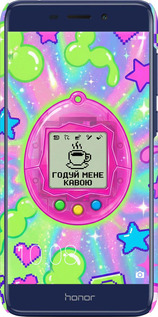 3D пластиковый матовый чехол Y2K Aesthetic Retro Pet: Годуй мене кавою для Huawei Honor 6C Pro - 6784m-1358 изображение 