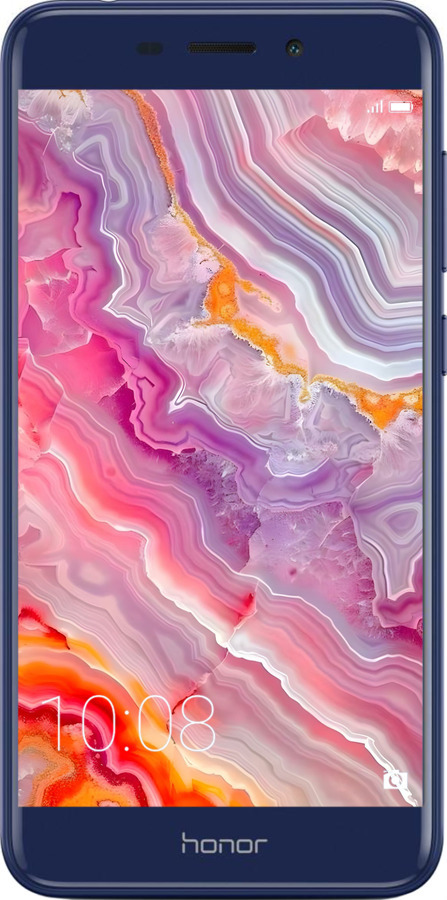 Силіконовий чехол Мрамор 2 для Huawei Honor 6C Pro - 6307u-1358 изображение 