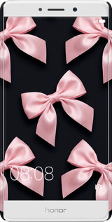 3D пластиковий матовий чехол Coquette Ribbons Dark Coquette для Huawei Honor 6X - 6767m-460 изображение 