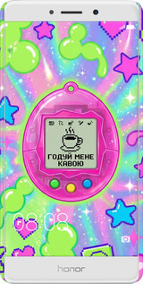 3D пластиковый матовый чехол Y2K Aesthetic Retro Pet: Годуй мене кавою для Huawei Honor 6X - 6784m-460 изображение 