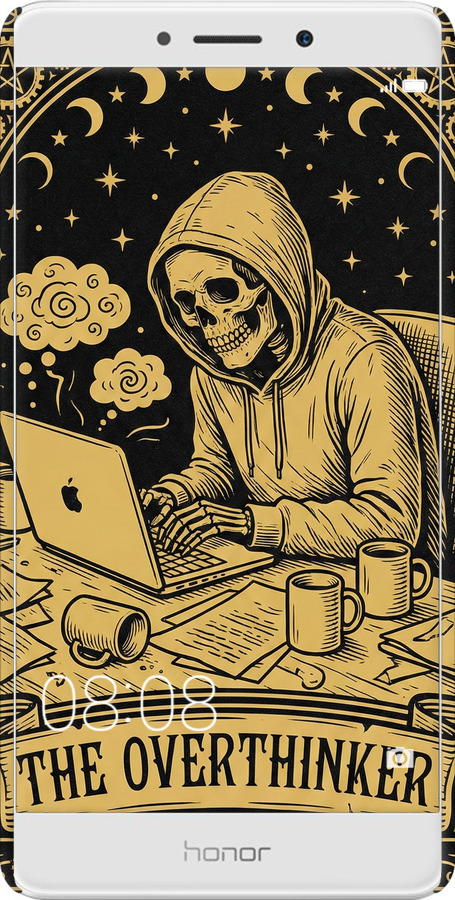 3D пластиковий матовий чехол The Overthinker для Huawei GR5 2017 - 6774m-473 изображение 