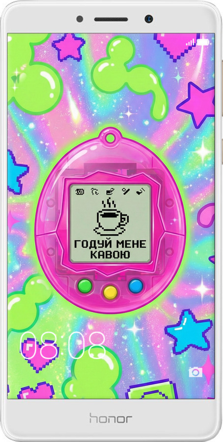 2D пластиковый чехол Y2K Aesthetic Retro Pet: Годуй мене кавою для Huawei Honor 6X - 6784t-460 изображение 