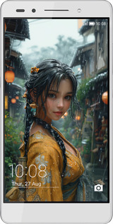 Силиконовый чехол Anime-girl для Huawei Honor 7 - 6133u-138 изображение 