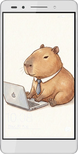 Силіконовий чехол Funny Capybara CEO Working для Huawei Honor 7 - 6777u-138 изображение 