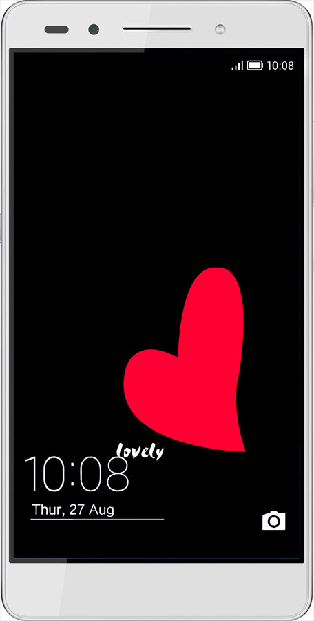 Силиконовый чехол Lovely для Huawei Honor 7 - 4580u-138 изображение 