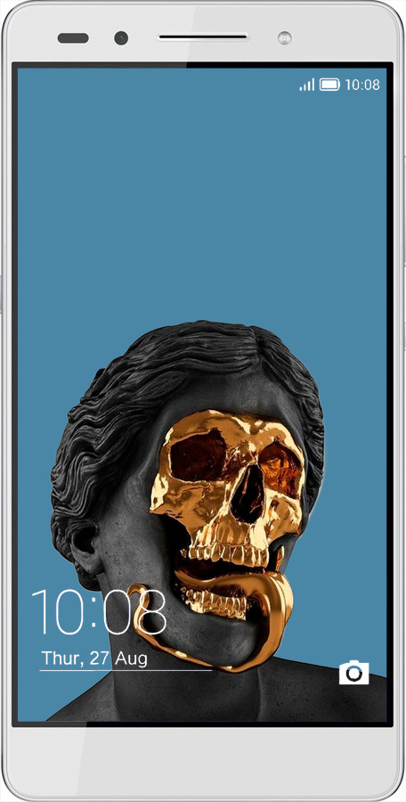 Силиконовый чехол Sculptures для Huawei Honor 7 - 4845u-138 изображение 
