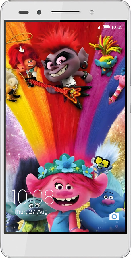 Силіконовий чехол Тролі для Huawei Honor 7 - 6343u-138 изображение 