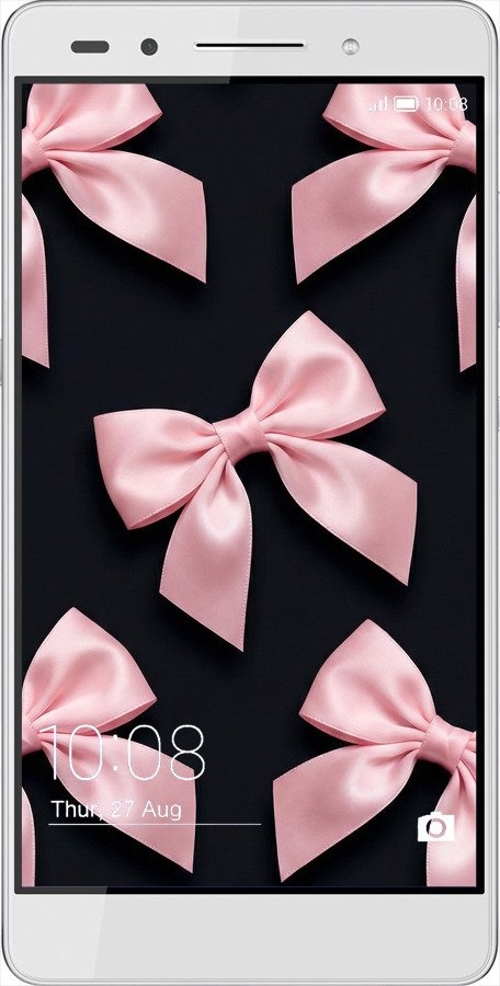 Силиконовый чехол Coquette Ribbons Dark Coquette для Huawei Honor 7 - 6767u-138 изображение 