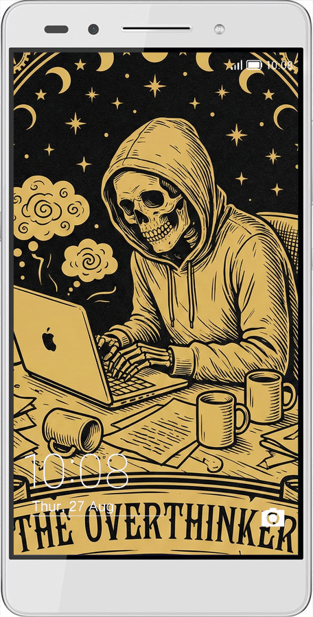 Силіконовий чехол The Overthinker для Huawei Honor 7 - 6774u-138 изображение 