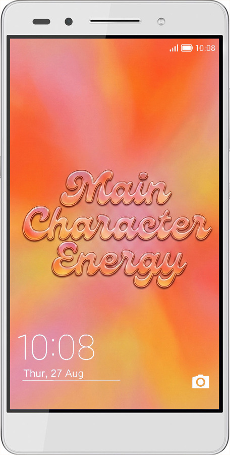 Силиконовый чехол Aura Gradient Main Character Energy Aesthetic Y2K для Huawei Honor 7 - 6783u-138 изображение 