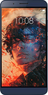 Силиконовый чехол Лицо в пламени для Huawei Honor 7i - 6127u-489 изображение 