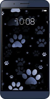 Силіконовий чехол З синіми відбитками лап для Huawei Honor 7i - 6441u-489 изображение 