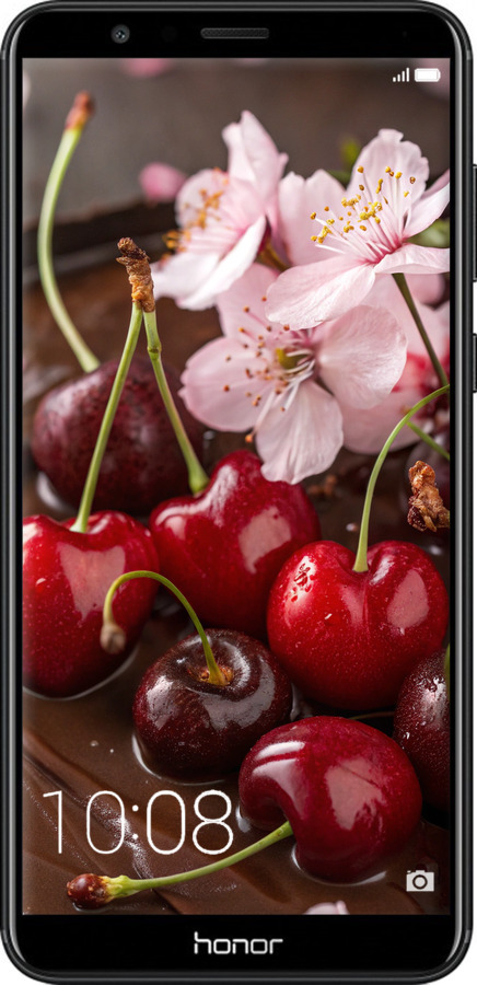 TPU чехол Вишня у шоколаді для Huawei Honor 7X - 6698b-1139 изображение 