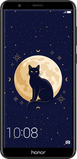 2D пластиковый чехол Cute Cat Celestial/Witchy для Huawei Honor 7X - 6787t-1139 изображение 
