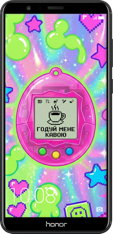 Силиконовый чехол Y2K Aesthetic Retro Pet: Годуй мене кавою для Huawei Honor 7X - 6784u-1139 изображение 