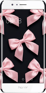 3D пластиковый матовый чехол Coquette Ribbons Dark Coquette для Huawei Honor 8 - 6767m-351 изображение 