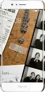 3D пластиковый матовый чехол Aesthetic Scrapbook Collage для Huawei Honor 8 - 6773m-351 изображение 