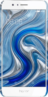 3D пластиковий матовий чехол Liquid Chrome для Huawei Honor 8 - 6781m-351 изображение 