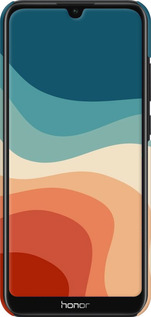 3D пластиковый матовый чехол В стиле ретро с волнами для Huawei Honor 8A - 6531m-1635 изображение 