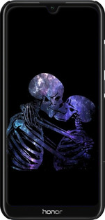 3D пластиковый матовый чехол С изображением скелета для Huawei Honor 8A - 6537m-1635 изображение 