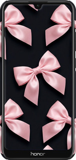 3D пластиковый матовый чехол Coquette Ribbons Dark Coquette для Huawei Honor 8A - 6767m-1635 изображение 