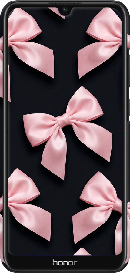 3D пластиковый матовый чехол Coquette Ribbons Dark Coquette для Huawei Honor 8A - 6767m-1635 изображение 