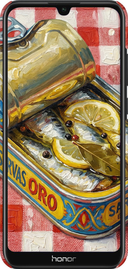 3D пластиковый матовый чехол Vintage Sardine Tin Phone для Huawei Honor 8A - 6772m-1635 изображение 