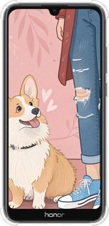 Силикон с усиленными углами чехол Корги 3 для Huawei Honor 8A - 6707sp-1635 изображение 