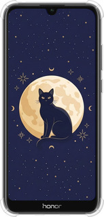 Силіконовий протиударний с посиленими кутами чехол Cute Cat Celestial/Witchy для Huawei Y6s - 6787sp-1871 изображение 