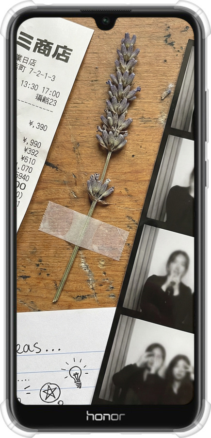 Силикон с усиленными углами чехол Aesthetic Scrapbook Collage для Huawei Y6s - 6773sp-1871 изображение 