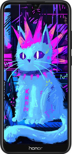 2D пластиковий чехол Кіт панк для Huawei Honor 8A - 6311t-1635 изображение 