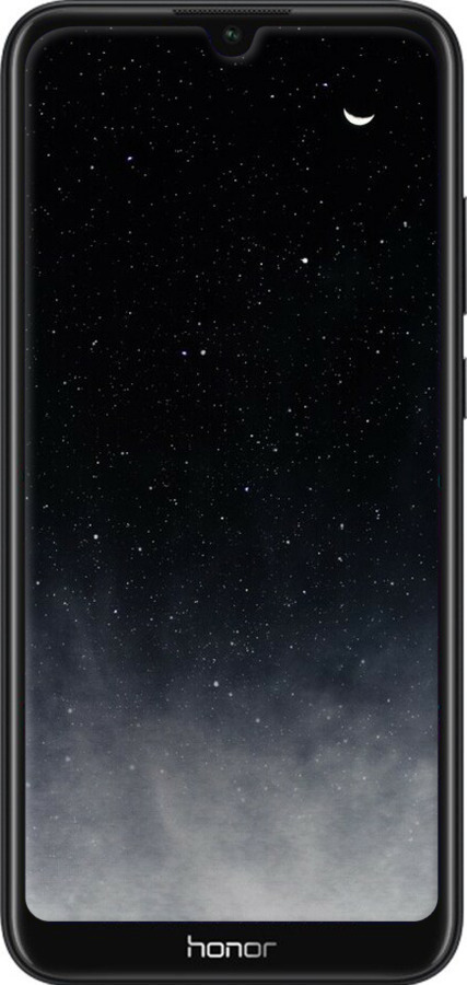2D пластиковий чехол Голубые облака, Голубая луна для Huawei Honor 8A - 6396t-1635 изображение 