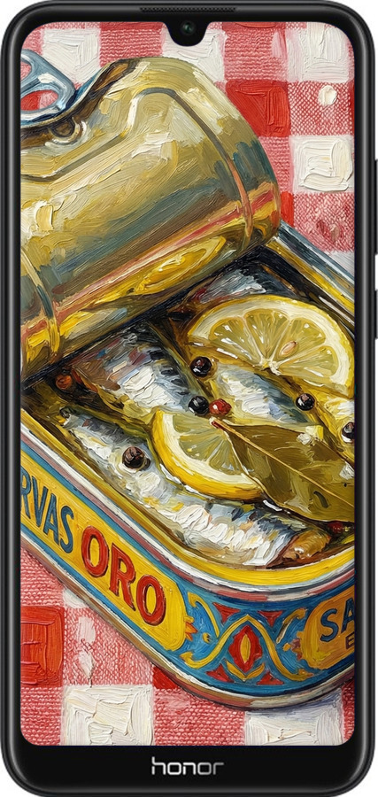 Силиконовый чехол Vintage Sardine Tin Phone для Huawei Y6s - 6772u-1871 изображение 