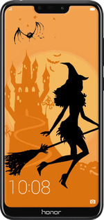 Силіконовий чехол Відьма на мітлі для Huawei Honor 8C - 1184u-1590 изображение 