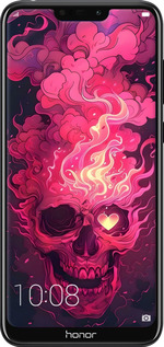 Силіконовий чехол Череп арт для Huawei Honor 8C - 6385u-1590 изображение 