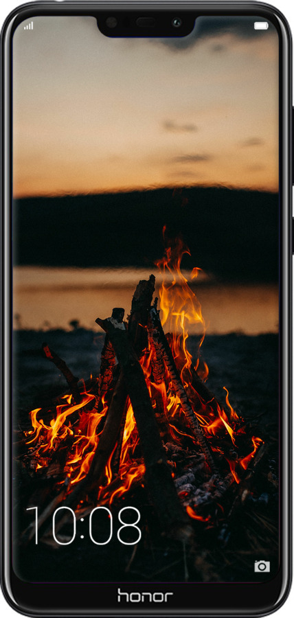 Силіконовий чехол Вогонь для Huawei Honor 8C - 6021u-1590 изображение 