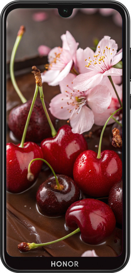TPU чехол Вишня в шоколаде для Huawei Honor 8S - 6698b-1679 изображение 