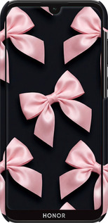 3D пластиковый матовый чехол Coquette Ribbons Dark Coquette для Huawei Honor 8S - 6767m-1679 изображение 