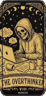 3D пластиковий матовий чехол The Overthinker для Huawei Honor 8S - 6774m-1679 изображение 