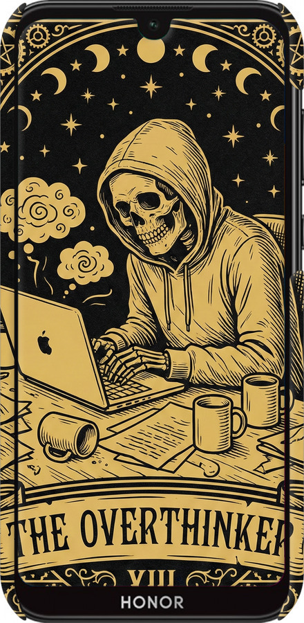 3D пластиковий матовий чехол The Overthinker для Huawei Honor 8S - 6774m-1679 изображение 