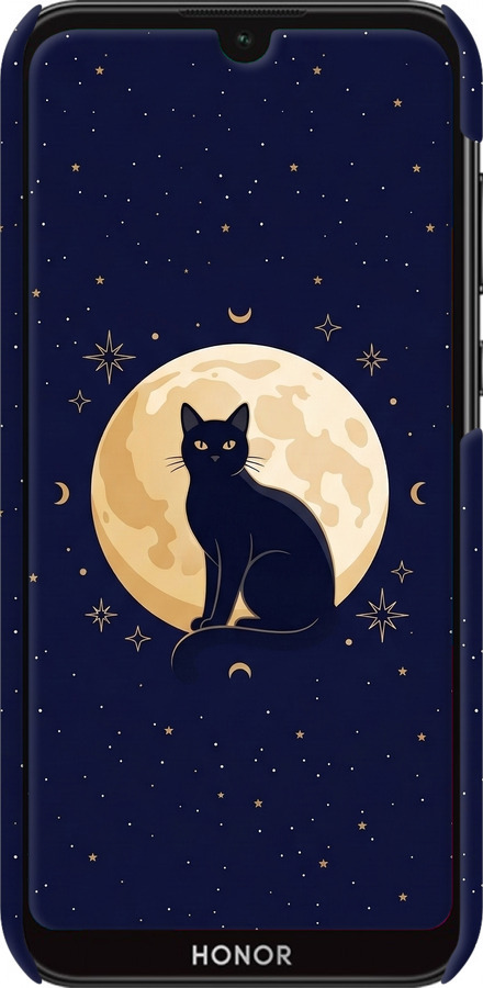 3D пластиковый матовый чехол Cute Cat Celestial/Witchy для Huawei Honor 8S - 6787m-1679 изображение 